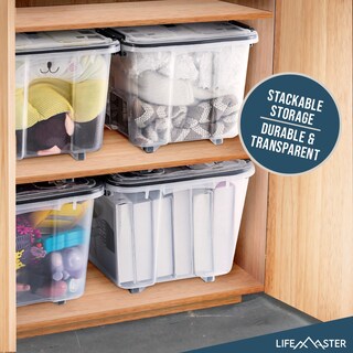 Foto 4 | Foto 4 | Cajas De Almacenamiento Lifemaster 32l 6 Piezas Apilables Transparentes - Venta Internacional