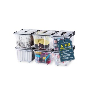 Foto 1 | Foto 1 | Cajas de Almacenamiento Apilables Lifemaster 19 Litros 6 Piezas - Venta Internacional