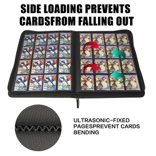Foto 5 | Foto 5 | Carpeta De Tarjetas Coleccionables Con 16 Bolsillos Y Más De 1000 Bolsillos Para Tcg, Color Negro - Venta Internacional.