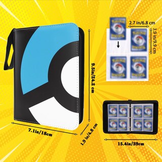 Foto 4 | Foto 4 | Carpeta De 4 Bolsillos, Diseño Moderno Para 400 Tarjetas, Color Azul - Venta Internacional.