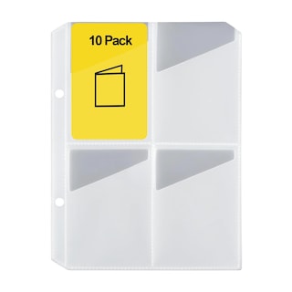 Foto 1 | Foto 1 | Fundas Para Tarjetas, Paquete De 10, 80 Bolsillos, Para Tarjetero Yoto, 2 Anillos - Venta Internacional.