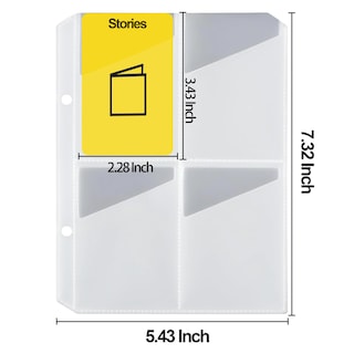 Foto 2 | Foto 2 | Fundas Para Tarjetas, Paquete De 10, 80 Bolsillos, Para Tarjetero Yoto, 2 Anillos - Venta Internacional.