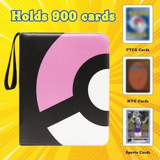 Foto 5 | Foto 5 | Carpeta De 9 Bolsillos Con Diseño Moderno Para 900 Tarjetas, Color Rosa - Venta Internacional.