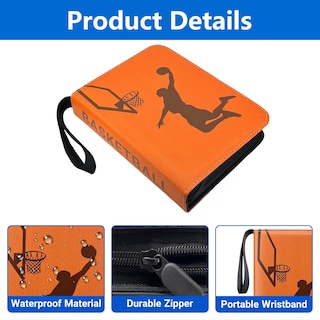 Foto 3 | Foto 3 | Carpeta De Baloncesto Con 4 Bolsillos, 400 Tarjetas, Impermeable - Venta Internacional.