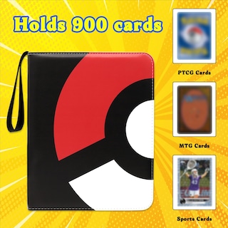Foto 5 | Foto 5 | Carpeta De 9 Bolsillos, Diseño Moderno Para 900 Tarjetas, Color Rojo - Venta Internacional.