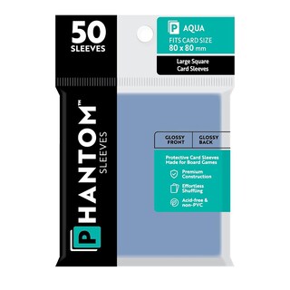 Foto 1 | Foto 1 | Fundas para Cartas Capstone Games Phantom Aqua 80x80 Mm 50 Unidades - Venta Internacional