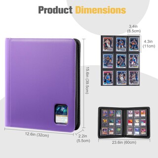 Foto 6 | Foto 6 | Carpeta Procase En La Parte Superior Con Capacidad Para 324 Tarjetas De 3 X 4 Pulgadas, Color Morado - Venta Internacional.