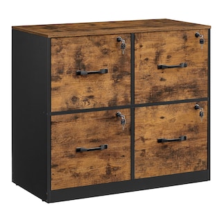 Foto 7 | Foto 7 | Archivador Vasagle De 4 Cajones Con Cerradura Para A4 Y Letter Rustic - Venta Internacional.