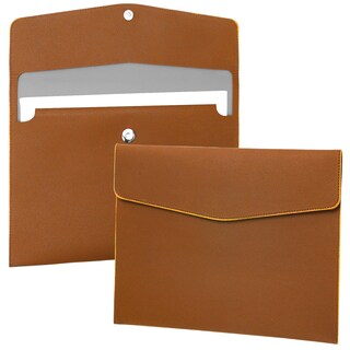 Foto 1 | Foto 1 | Carpeta De Archivos Fyy De Piel Sintética A4 Con Soporte Para Documentos, Color Naranja - Venta Internacional.