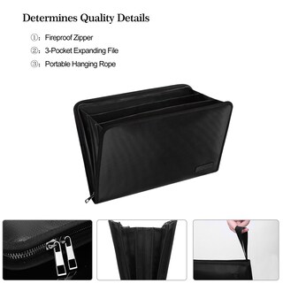 Foto 3 | Foto 3 | Organizador De Documentos Engpow, Ignífugo, Impermeable, Tamaño A4 - Venta Internacional.