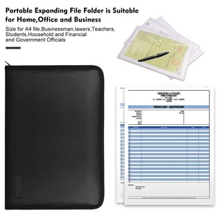 Foto 3 | Foto 3 | Carpeta Expansible Ignífuga Engpow, Organizador De Documentos A4 - Venta Internacional.