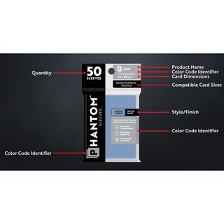 Foto 2 | Foto 2 | Fundas Para Cartas Capstone Games Phantom Navy 80 X 120 Mm X 50 - Venta Internacional.