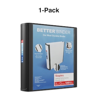 Foto 7 | Foto 7 | Binder Staples Better, 2 Pulgadas, Color Negro - Venta Internacional.