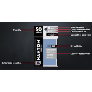 Foto 2 | Foto 2 | Fundas Para Cartas Capstone Games Phantom Sky 75 X 105 Mm, 50 Unidades - Venta Internacional.