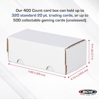 Foto 3 | Foto 3 | Caja De Almacenamiento De Tarjetas Coleccionables Bcw, 400 Unidades, Paquete De 10 Unidades, Cartón - Venta Internacional.