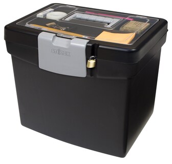 Foto 1 | Foto 1 | Archivador Portátil Storex 61504b02c Con Tapa Xl Negra - Venta Internacional.