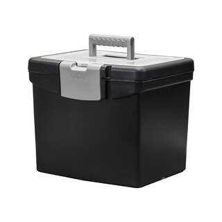 Foto 2 | Foto 2 | Archivador Portátil Storex 61504b02c Con Tapa Xl Negra - Venta Internacional.