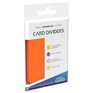 Foto 2 | Foto 2 | Funda Para Cartas Ultimate Guard Divider Protective (10 Unidades), Color Naranja - Venta Internacional.