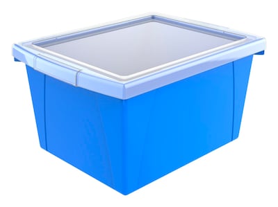 Foto 1 | Foto 1 | Contenedor De Almacenamiento Storex Classroom De 4 Galones Con Tapa Azul - Venta Internacional.