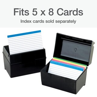 Foto 5 | Foto 5 | Caja De Tarjetas Oxford Plastic 500, Capacidad De 5 X 8 Pulgadas - Venta Internacional.