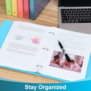 Foto 5 | Foto 5 | Binder Suin, 3 Anillas, 0,5 Pulgadas, Con 2 Bolsillos Interiores, Paquete De 6 - Venta Internacional.