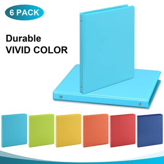 Foto 7 | Foto 7 | Binder Suin, 3 Anillas, 0,5 Pulgadas, Con 2 Bolsillos Interiores, Paquete De 6 - Venta Internacional.