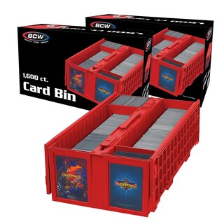 Foto 1 | Foto 1 | Bandeja De Almacenamiento De Tarjetas Bcw, Papelera Coleccionable, 1600 Tarjetas, Paquete De 2 - Venta Internacional.