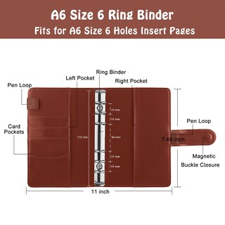 Foto 2 | Foto 2 | Libreta Planificadora De Presupuestos Binder Antner A6 Con 6 Anillas Recargable - Venta Internacional.