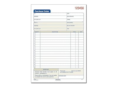 Foto 1 | Foto 1 | Bloc De Solicitudes De Compra Adams Dc5831-10  2 Piezas  Sin Carbono - Venta Internacional.