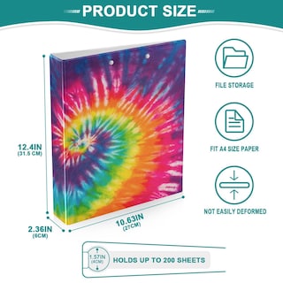 Foto 4 | Foto 4 | Carpeta Con Portapapeles Wamika Anillo Redondo Teñido 4 Cm 200 Hojas - Venta Internacional.