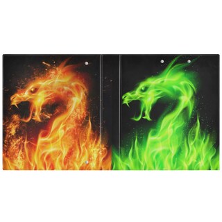 Foto 2 | Foto 2 | Carpeta Portapapeles Wamika Fire Dragon 3 Anillas 4 Cm 200 Hojas - Venta Internacional.
