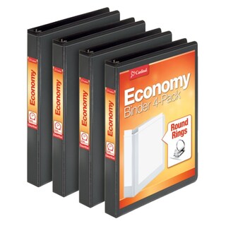Foto 1 | Foto 1 | Binder Cardinal Economy  3 Anillos Negros De 1 Pulgada  Paquete De 4 - Venta Internacional.