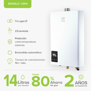 Foto 3 | Foto 3 | Calentador de Agua Modulante Avera 2 Servicios Gas LP Cm14 Blanco