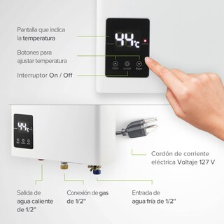 Foto 4 | Foto 4 | Calentador de Agua Modulante Avera 2 Servicios Gas LP Cm14 Blanco