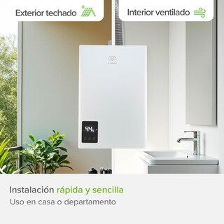 Foto 6 | Foto 6 | Calentador de Agua Modulante Avera CM14NAT Blanco 2 Servicios Gas Natural