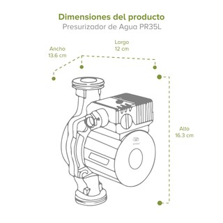 Foto 5 | Foto 5 | Combo Calentador Agua A Gas LP 12L y Presurizador 35L 1/4 Hp Avera C12LPR35L