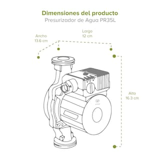 Foto 6 | Foto 6 | Combo Calentador Agua Gas Lp 8 L Y Presurizador 35 L 1/4 Hp Avera C8lpr35l Blanco