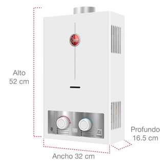 Foto 3 | Foto 3 | Calentador Instantáneo de Agua Rheem RHIN-CHN08P Gas LP 8 L/Min 1 Servicio Plus