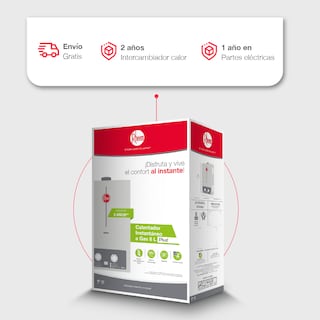 Foto 6 | Foto 6 | Calentador Instantáneo de Agua Rheem RHIN-CHN08P Gas LP 8 L/Min 1 Servicio Plus