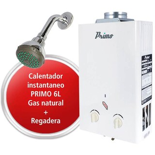 Foto 2 | Foto 2 | Kit Calentador Instantáneo Gas Natural Primo 268812 color Blanco más Regadera