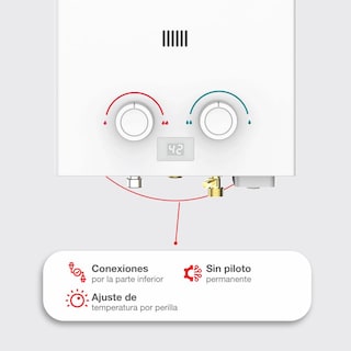 Foto 4 | Foto 4 | Calentador De Agua Instantáneo Splendid 6 Litros Por Min Gas Natural Rhs-chn06p 1 Servicio