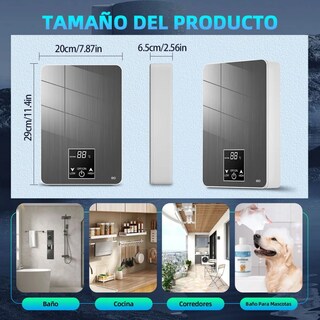 Foto 2 | Foto 2 | Calentador de Agua de Paso Instantáneo Eo Safe Imports Esi-18832 Gris