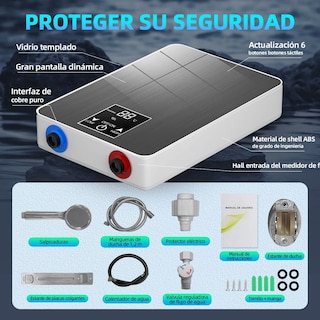 Foto 4 | Foto 4 | Calentador De Agua De Paso Electricos Boiler Instantaneo Eo Safe Imports Esi-20258 Negro
