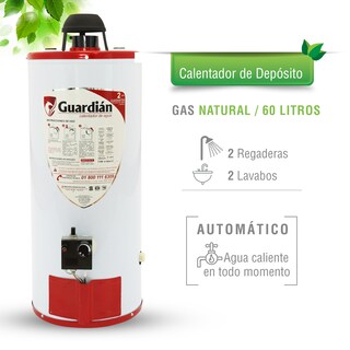Foto 2 | Foto 2 | Calentador de Agua de Depósito Guardián GA-DEP-060GN-01 de Gas Natural 60L 2.5 Servicios
