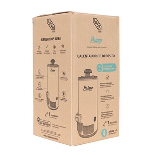 Foto 8 | Foto 8 | Calentador De Depósito IUSA Primo Plus 40 Litros color blanco Piezoeléctrico Gas Natural