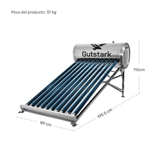 Foto 5 | Foto 5 | Calentador Solar Eco 10 Tubos 130 Litros 3 A 4 Personas Gutstark Home