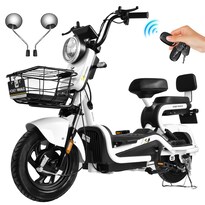 Motobicicleta Eléctrica Honey Whale Kc color Blanco