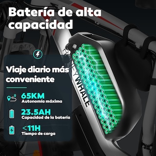 Foto 3 | Foto 3 | Bicicleta Eléctrica De Montaña Honey Whale Bk08 Rojo