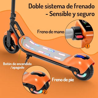 Foto 3 | Foto 3 | Scooter Eléctrico Infantil Honey Whale E2 Naranja