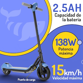Foto 2 | Foto 2 | Scooter Eléctrico Infantil Honey Whale E2 Azul